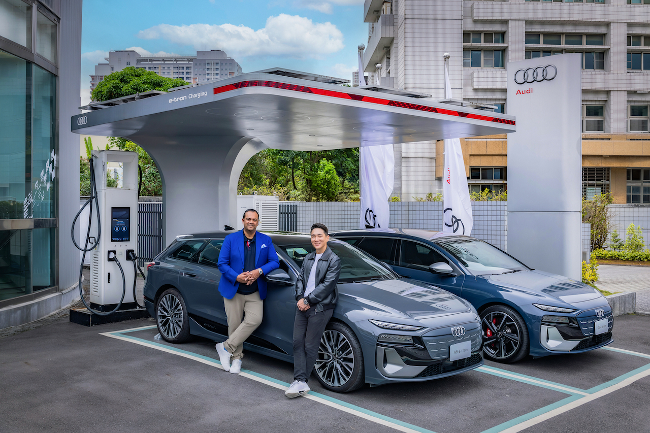 圖1_台灣奧迪串聯EVOASIS深化充電合作 升級純電暢行體驗 (左起台灣福斯集團暨台灣奧迪總裁 安薩瑞 Rahil Ansari、EVOASIS副董事長鄭旭捷)